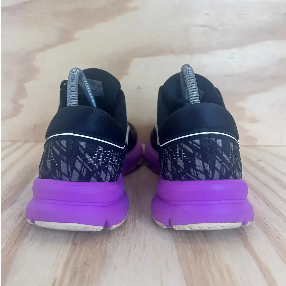 Brooks - Launch 5 - Running Shoes - Black/Purple - Women's - 9 - 1202661B090